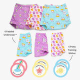 Padded Underwear pack of 6 + 6 Potty Training Colour Changing Stickers