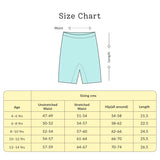 Cycling Shorts for Girls - Pack of 2 (Black)