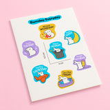 Pack of 5 Girl Briefs with Stickers - White