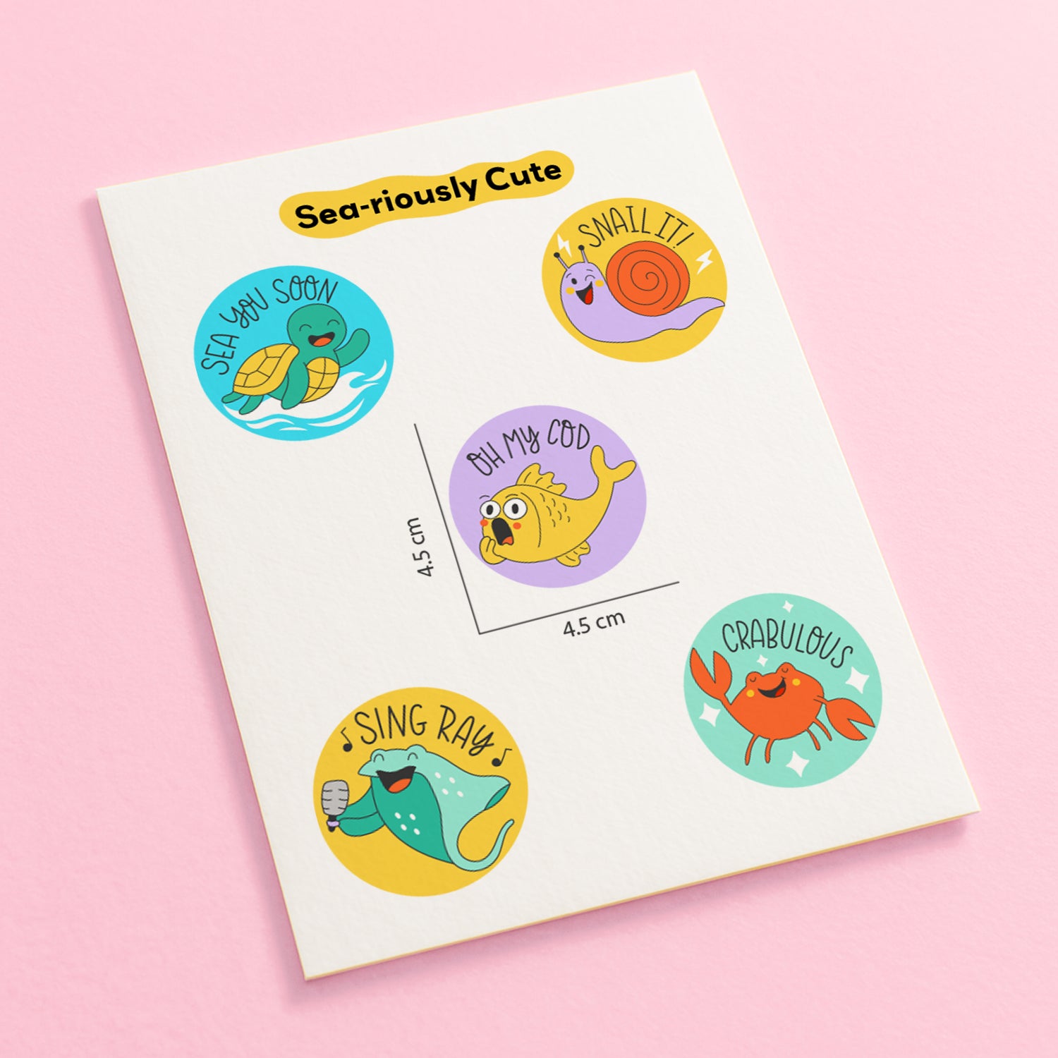 Sea-riously Cute Sticker