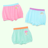Pack of 3 Girl Bloomers - Inky Pinky, Mushroom Magic & Sky Snuggles