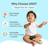 Stash Builder Pack (4 Freesize UNO Cloth Diaper)