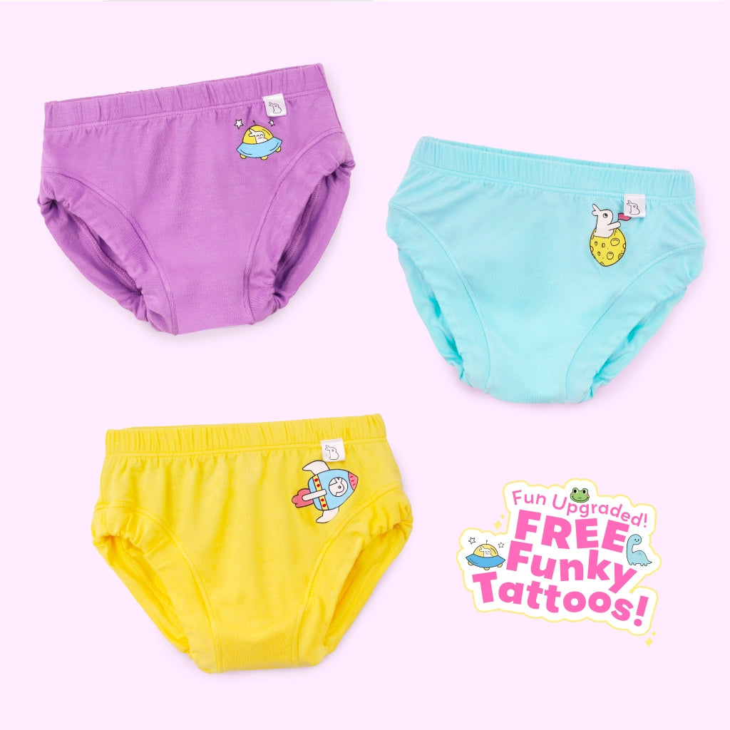 Pack of 3 Baby Briefs - Bummy's Galaxy