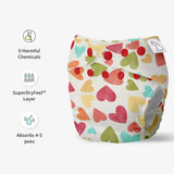 UNO Regular Cloth Diaper with only Dry Feel Pad (No Booster) - Baby Hearts