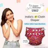 UNO Regular Cloth Diaper with only Dry Feel Pad (No Booster) - Bandhani