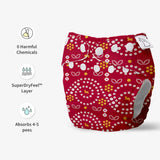 UNO Regular Cloth Diaper with only Dry Feel Pad (No Booster) - Bandhani