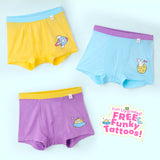 Pack of 3 Boy Trunks - Bummy's Galaxy
