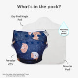UNO Regular Cloth Diaper with only Dry Feel Pad (No Booster) - Good Cat-titude