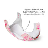 UNO Regular Cloth Diaper with only Dry Feel Pad (No Booster) - Cherry Blossom