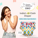 UNO Cloth Diaper Starter Kit (Periwinkle-Ikat Chevron)