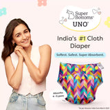 UNO Regular Cloth Diaper with only Dry Feel Pad (No Booster) - Colour Pop