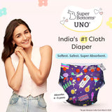 UNO Regular Cloth Diaper with only Dry Feel Pad (No Booster) - Festoon