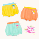 Pack of 3 Girl Bloomers - Eco Wonders