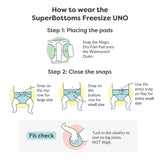 UNO Regular Cloth Diaper with only Dry Feel Pad (No Booster) - Pixie Dust
