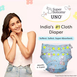 UNO Regular Cloth Diaper with only Dry Feel Pad (No Booster) - Hunny Bummy
