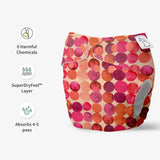 UNO Regular Cloth Diaper with only Dry Feel Pad (No Booster) - Li'l Crush