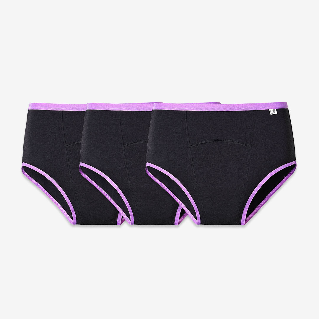 Black / XXS / Pack of 3