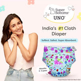 UNO Regular Cloth Diaper with only Dry Feel Pad (No Booster) - Periwinkle