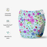 UNO Regular Cloth Diaper with only Dry Feel Pad (No Booster) - Periwinkle