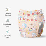 UNO Regular Cloth Diaper with only Dry Feel Pad (No Booster) - Pixie Dust