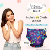 UNO Regular Cloth Diaper with only Dry Feel Pad (No Booster) - Purple Love