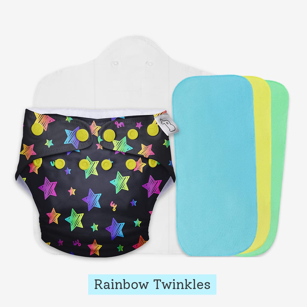 Easy Poop Clean Combo (UNO Cloth Diaper + Magic Pad + Sheet)