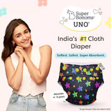 UNO Regular Cloth Diaper with only Dry Feel Pad (No Booster) - Rainbow Twinkles