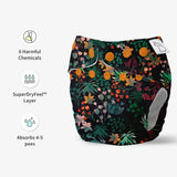 UNO Regular Cloth Diaper with only Dry Feel Pad (No Booster) - Shruberry