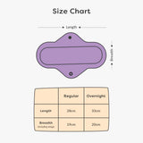 Period Underwear (Pink) Size Chart