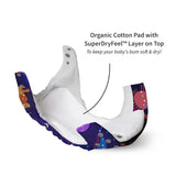 Pack of 2 UNO Regular Cloth Diaper + 2 Dry Feel Magic Pads