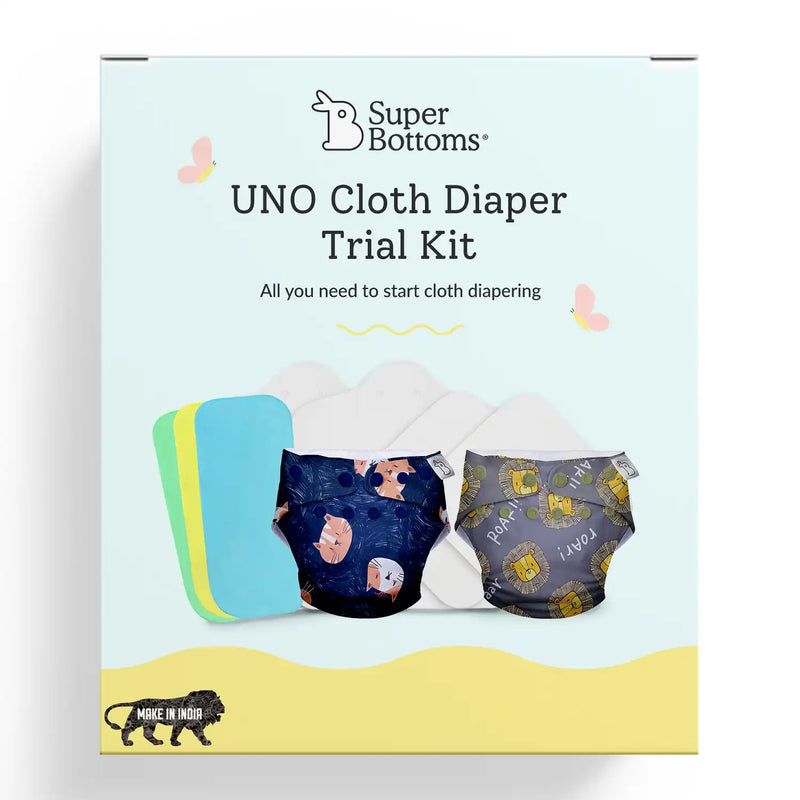 UNO Cloth Diaper Starter Kit with 2 Freesize UNO