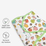Dry Feel Swaddle Wrap - Pack of 2 (Starry Skies & Ba Ba Sheep)