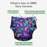 Reusable Freesize UNO Cloth Diaper for Baby
