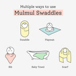 Single Mulmul Swaddle Wrap Pack