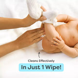 DryFeel Swaddle Wrap + baby Wipes for Baby Clean